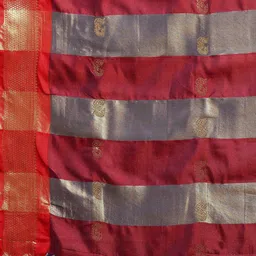 SILKWEAR Woven Design Zari Silk Cotton Kanjeevaram Saree image 2