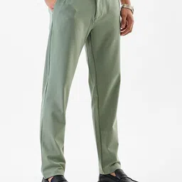 Snitch Men Checked Slim Fit Wrinkle Free Trousers image 2