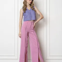 kalamir Zenava by Myntra Striped V-Neck Pure Cotton Waistcoat image 2