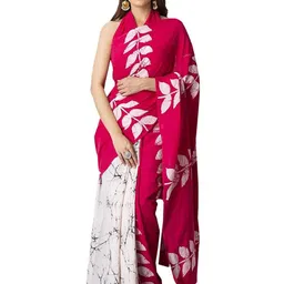Pinkcity Trade World Floral Pure Cotton Saree-picture-22