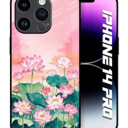 QRIOH Floral Printed iPhone 14 Pro Back Case Mobile Accessories image 4