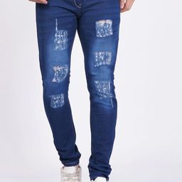LINARIA Men Classic Slim Fit Mildly Distressed Light Fade Jeans-picture-19