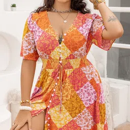 JC Mode Women Floral Printed Maxi Dress image 4