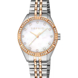 ESPRIT Women Embellished Round Dial & Stainless Steel Straps Analogue Watch ES1L425M0065-picture-36
