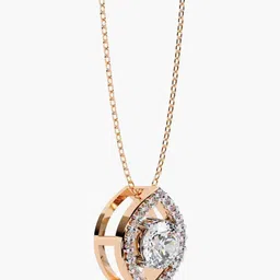 VALANOVA BIS Hallmarked 14K Rose Gold Diamond Studded Chain 1.23 gm image 2