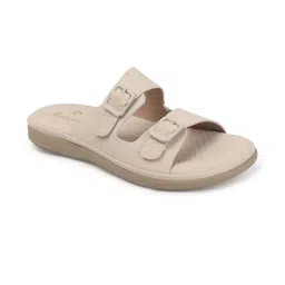 Dollphin Women PU Open Toe Flats with Buckles image 4