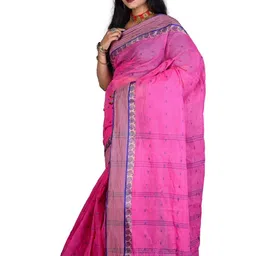 sourav biswas Woven Design Zari Pure Cotton Saree image 2