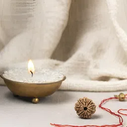 Gemsmantra Brown Wooden 9 Mukhi Rudraksha Nepali Without Pendant image 4