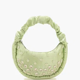 BohoGirl Women Embellished Half Moon Handheld Bag-image-51