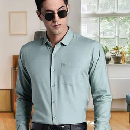 Kuons Avenue Men Smart Tailored Fit Cotton Formal Shirt-image-8