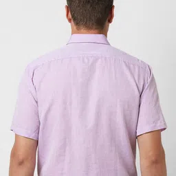 Van Heusen Men Textured Regular Fit Formal Shirt image 3