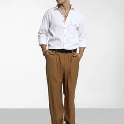 Campus Sutra Men Comfort Spread Collar Textured  Casual Shirt-picture-47