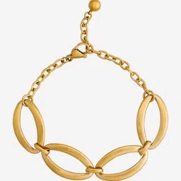 Kushal's Fashion Jewellery Women Gold-Plated Link Bracelet image 3