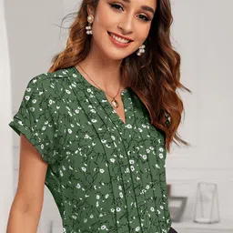 CORSICA Print Extended Sleeves Top image 5