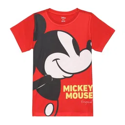 Wear Your Mind Boys Mickey Mouse Printed Round Neck T-shirt-picture-21