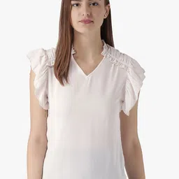 DODO & MOA Georgette Styled Back Top image 1