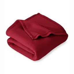 VAS COLLECTIONS Red Fleece 300 GSM Single Bed Blanket-image-30