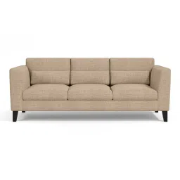 urban ladder create Lewis 3 Seater Fabric Sofa in Sandshell Beige Colour-picture-16