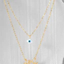 MINUTIAE Gold-Plated Crystal-Studded Necklace-picture-34