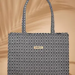 FARGO Geometric Textured Oversized Structured Shoulder Bag-image-56