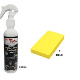 SHOPONE Vinyl & Leather Polish Conditioner Restorer Protectant for Long Lasting Shine. A Complete Car Dashboard Polish Interior Surface Care 200 mL For ECCO image 2