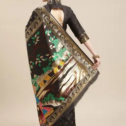 KALINI Floral Woven Design Zari Saree-picture-21