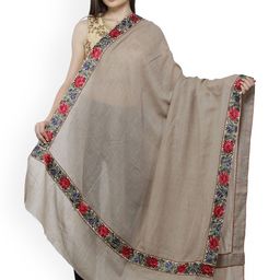 Exotic India Women Floral Embroidered Shawl-picture-11