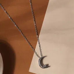 indiifuz Avyana Silver-Plated Cubic Zirconia Chain-picture-37