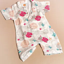 OOKA Infants Pure Cotton Printed Rompers-picture-18
