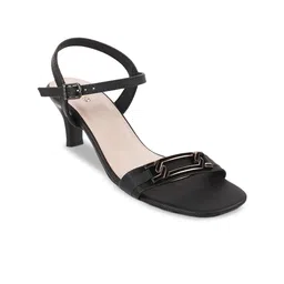 Metro Textured Open Toe Kitten Heels-picture-16