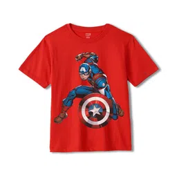 Wear Your Mind Boys Captain America Printed T-shirt-image-35