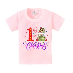Babywish Kids My 1st Christmas Printed Relaxed Fit Cotton T-shirt-picture-15