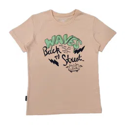 Gini and Jony Boys Typography Printed Cotton T-shirt-picture-56