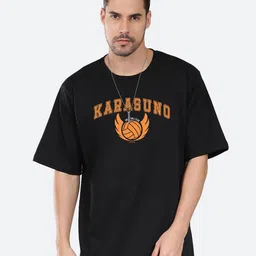 Mad Over Print Typography Printed Drop-Shoulder Sleeves Cotton Oversized T-Shirt-picture-41