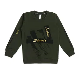 earth conscious Boys Typography Printed Long Sleeves Casual T-shirt-image-73