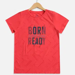 Allen Solly Junior Boys Typography Printed Round Neck Short Sleeves Casual T-shirt image 1