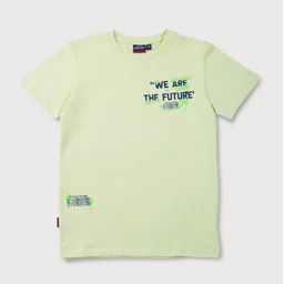 Gini and Jony Boys Green Typography Printed T-shirt-picture-20