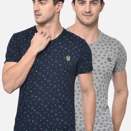mack jonney VIMAL JONNEY Men Pack of 2 Round Neck T-shirts-picture-22
