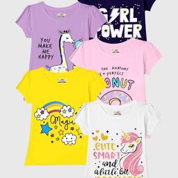 KUCHIPOO Girls 5 Printed T-shirt-picture-16