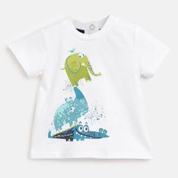 Chicco Boys Animal Printed Round Neck Short Sleeves T-shirt-picture-9