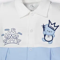 BABY GO Infant Boys Pack Of 2 Printed Pure Cotton Romper image 4