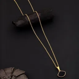 SZN Set Of 2 Gold-Plated Heart Shaped Enamelled Pendants With Chains image 4