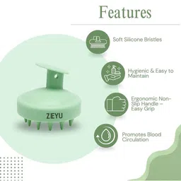 Zeyu Scalp Massager Soft Silicone Bristles Brush image 2