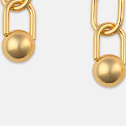 SOHI Set Of 2 Gold-Plated Contemporary Drop Earrings image 5