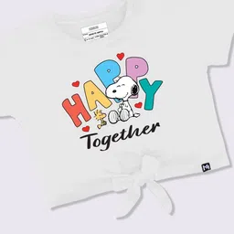 YK X Minute Mirth Peanuts Graphic Printed Crop Top image 3