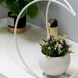 SMOCK STRECH White Moon Shaped Flower Vases image 2