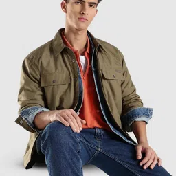 Calvin Klein Jeans Relaxed Fit Spread Collar Pure Cotton Shirt-image-27