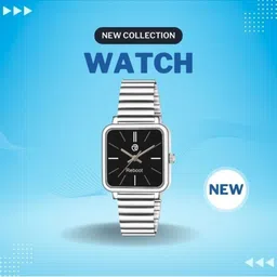REBOOT Men Rectangular Dial Analogue Watch New217_151 Black Designer Square-picture-25