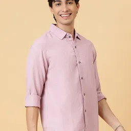 Kotty Men Relaxed Spread Collar Textured Self Design Casual Shirt image 4