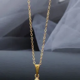 SZN Set Of 2 Gold-Plated Artificial Stones Studded Minimal Chain image 4